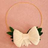 Perfect Bow Hoop Wreath