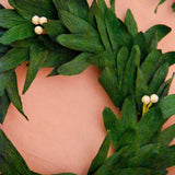 Ruscus + White Berry Wreath